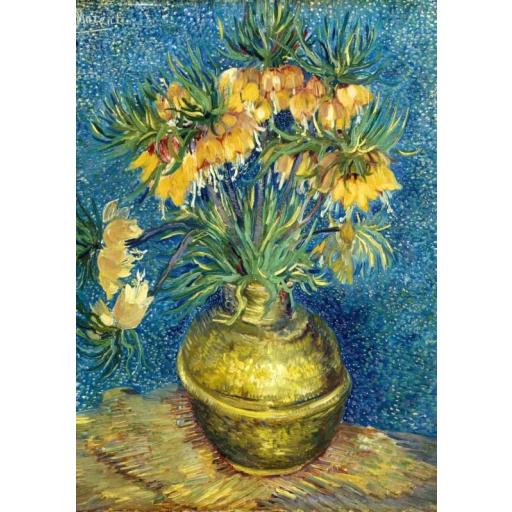 Puzzle de Arte 1000 Piezas Bluebird 60114 CORONA IMPERIAL EN JARRON DE COBRE , de Vincent Van Gogh