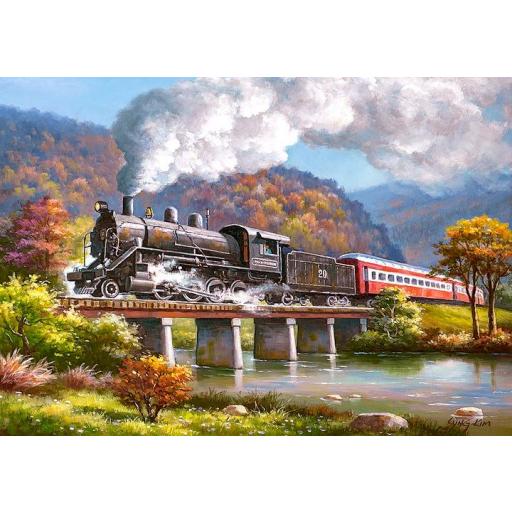 Puzzle de Trenes y Ferrocarriles 500 Piezas Castorland 53452 CABALLO DE HIERRO , de Sung Kim