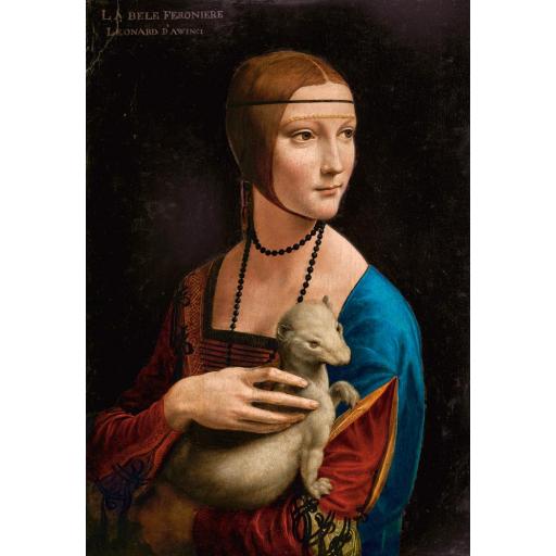 Puzzle de Arte 1000 Piezas Castorland 105168 LA DAMA DEL ARMIÑO , de Leonardo Da Vinci