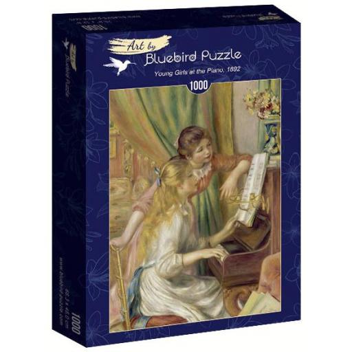 Puzzle de la Pintura MUCHACHAS AL PIANO de Pierre-Auguste Renoir 1000 Piezas Bluebird 60126 [1]