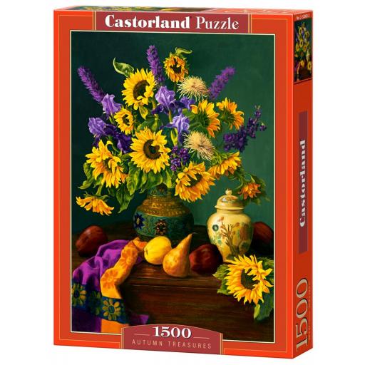 Puzzle de Bodegones con Flores 1500 Piezas Castorland 152063 TESOROS DE OTOÑO [1]