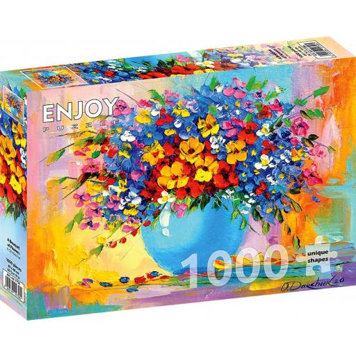 Puzzle Pinturas Bodegones 1000 Piezas ENJOY PUZZLE 1756 UN RAMO DE FLORES [1]