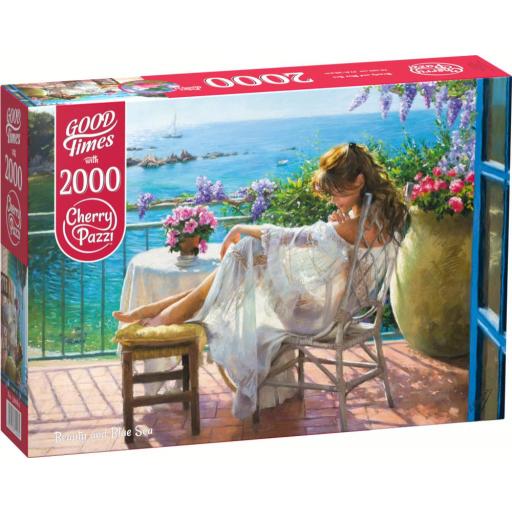 Puzzle 2000 Piezas Cherry Pazzi 50064 BELLEZA Y MAR AZUL [1]