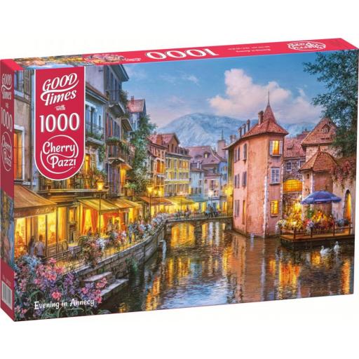 Puzzle 1000 Piezas Cherry Pazzi 30257 NOCHE EN ANNECY , FRANCIA [1]