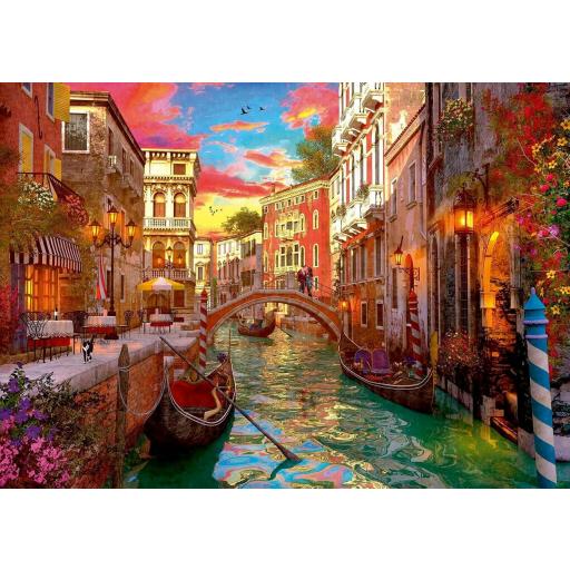 Puzzle Paisajes de Italia 1000 Piezas Ravensburger 12000056 ROMANCE EN VENECIA , de Dominic Davison