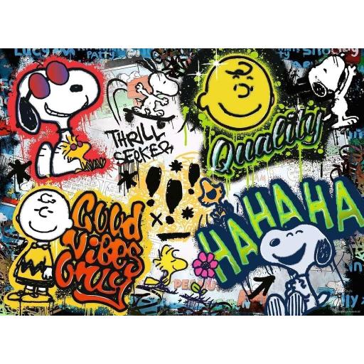 Puzzle de Charlie Brown y Snoopy 500 Piezas Ravensburger 12000389 PEANUTS GRAFFITI