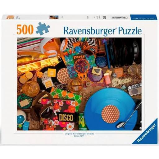 Puzzle Retro Vintage 500 Piezas Ravensburger 12000773 HOLA VINILO [1]