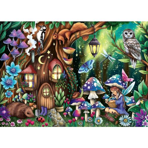 Puzzle Fantasia 1000 Piezas Ravensburger 12000786 EN EL BOSQUE MAGICO DE LAS HADAS [0]