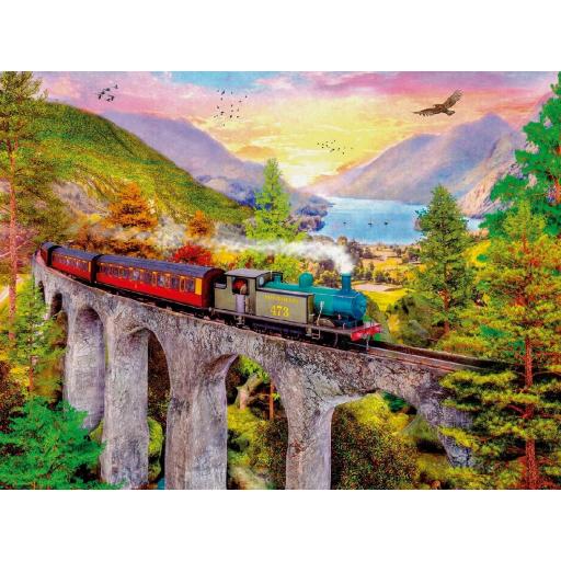 Puzzle de Trenes y Ferrocarriles 1500 Piezas Ravensburger 12000795 VIAJE EN TREN EN OTOÑO [0]