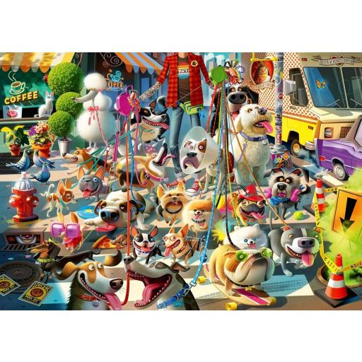 Puzzle Fantasia 1000 Piezas Ravensburger 12000876 EL PASEADOR DE PERROS , de Dean MacAdam