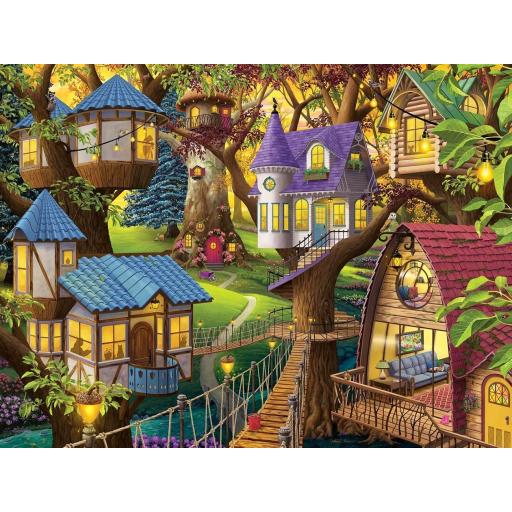 Puzzle Fantasia y Cuentos de Hadas 1500 Piezas Ravensburger 12001009 CREPUSCULO EN LA COPA DE LOS ARBOLES