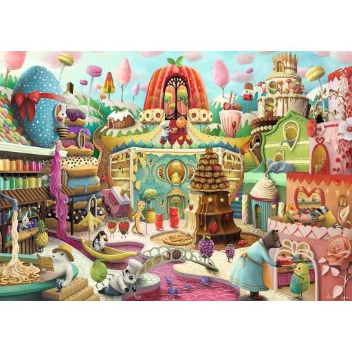 Puzzle Fantasia 1000 Piezas Ravensburger 12001195 CALLE DULCE , de Demelsa Haughton