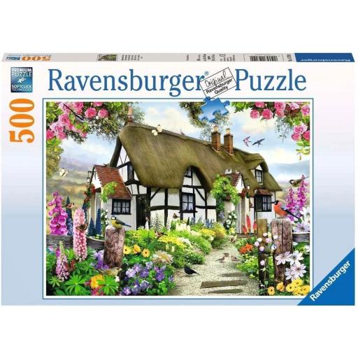 Puzzle 500 Piezas Ravensburger 14709 COTTAGE INGLES DE ENSUEÑO [1]