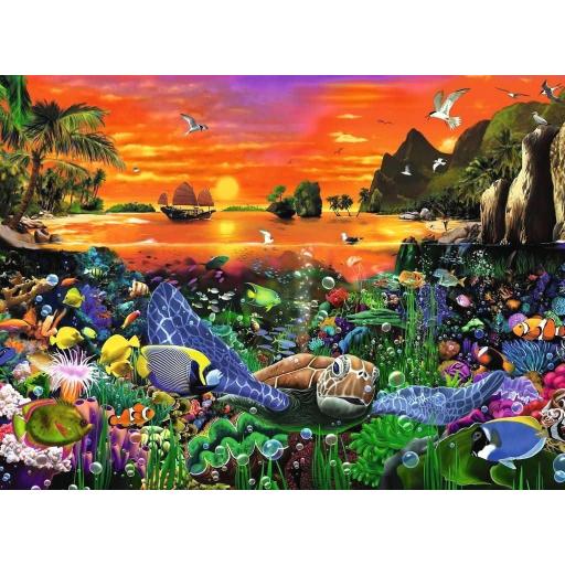 Puzzle 500 Piezas Ravensburger 16590 ARRECIFE DE TORTUGAS [0]