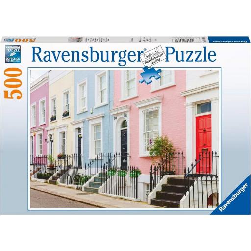 Puzzle 500 Piezas Ravensburger 16985 CASAS COLORIDAS DE LONDRES [1]