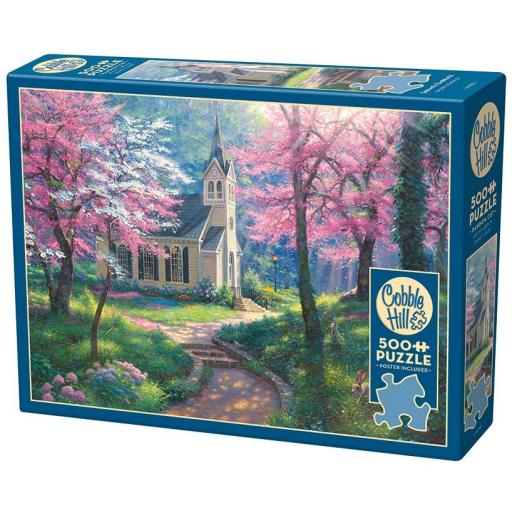 Puzzle Senior Paisajes 500 Piezas Grandes XXL Cobble Hill 45058 EL ABRAZO DE LA PRIMAVERA , de Mark Keathley [1]