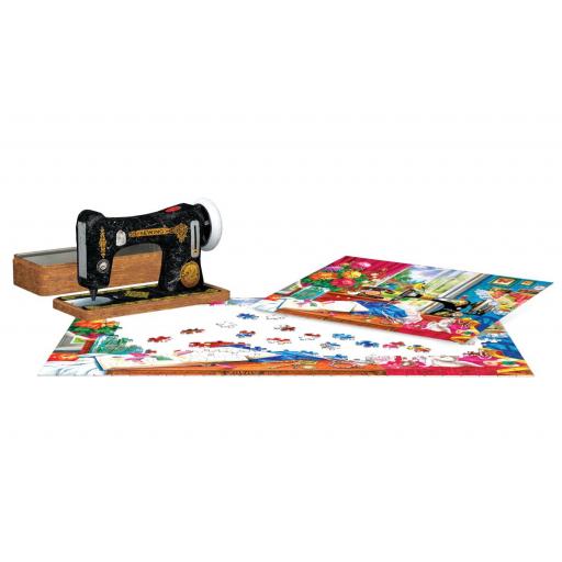 Puzzle en Cajas Metalicas 550 Piezas EuroGraphics 8551-5861 MAQUINA DE COSER - LATA DE RECUERDOS DE COSTURA [2]