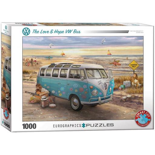 Puzzle 1000 Piezas EuroGraphics 6000-5310 THE LOVE AND HOPE FURGONETA VOLKSWAGEN VW BUS [1]