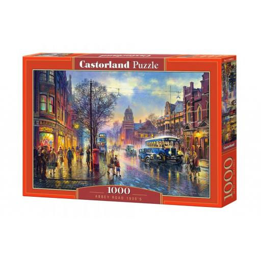 Puzzle Retro Vintage 1000 Piezas Castorland 104499 ABBEY ROAD EN LOS AÑOS 30 , LONDRES [1]