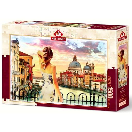 Puzzle Romantico 1500 Piezas ART PUZZLE 5381 VISTAS DE VENECIA [1]