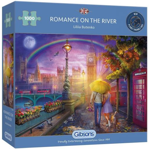 Puzzle Romántico de Londres 1000 Piezas GIBSONS G6283 ROMANCE EN EL RÍO [1]