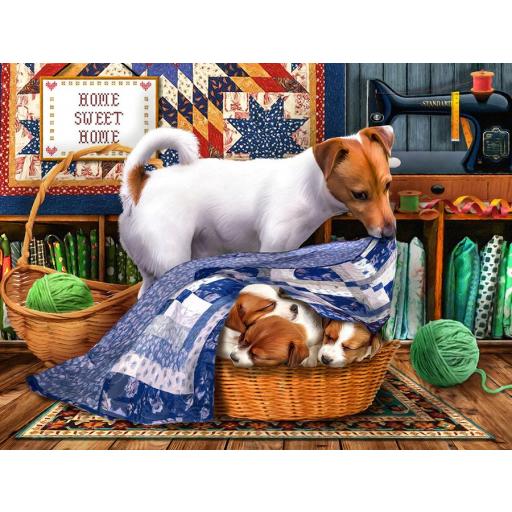 Puzzle Senior de Perros y Perritos 500 Piezas Grandes SunsOut 29756 DULCES SUEÑOS MIS PEQUEÑOS