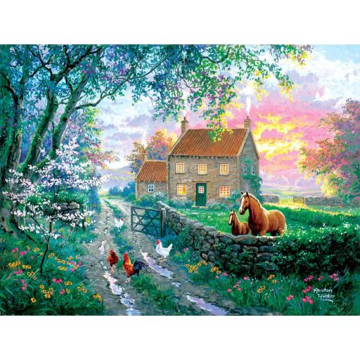 Puzzle Senior 500 Piezas Grandes SunsOut 69838 LA VIDA EN UNA GRANJA INGLESA [0]