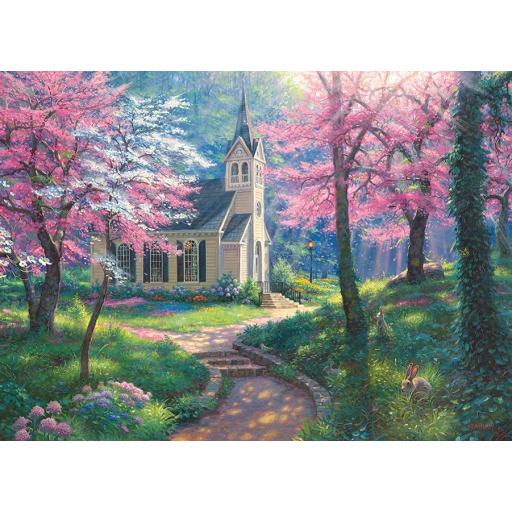 Puzzle Senior Paisajes 500 Piezas Grandes XXL Cobble Hill 45058 EL ABRAZO DE LA PRIMAVERA , de Mark Keathley