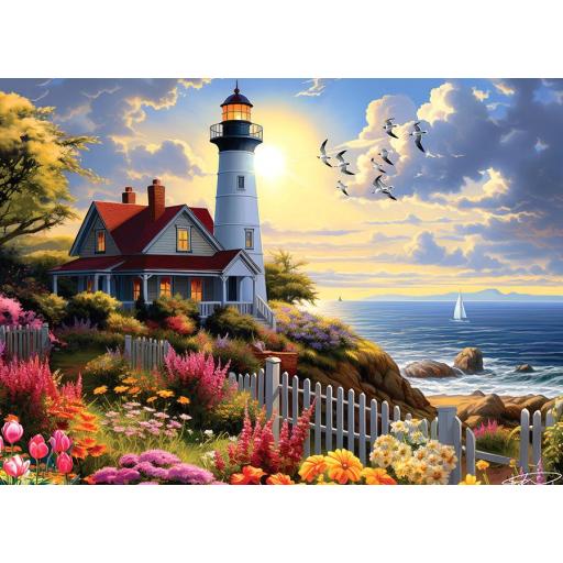 Puzzle Senior Paisajes 500 Piezas Grandes XXL Cobble Hill 45089 HACIA EL FARO