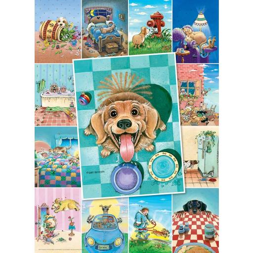 Puzzle Senior de Perros y Perritos 500 Piezas Grandes XXL Eurographics 6500-5365 VIDA DE PERROS 