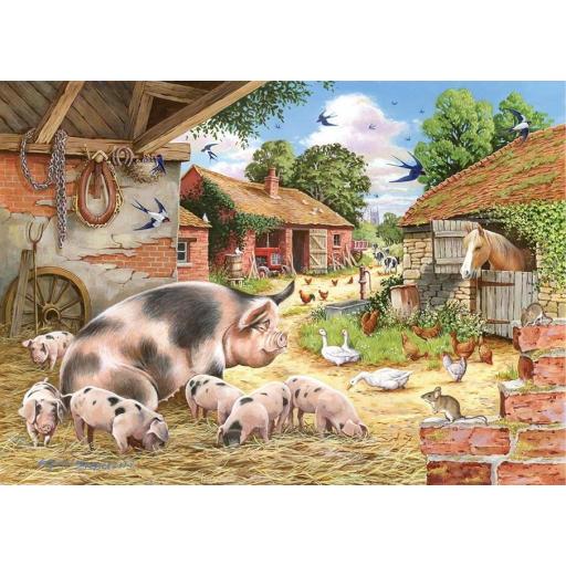 Puzzle Senior 500 Piezas Grandes XXL House Of Puzzles HP0363 LOS CERDITOS DE POPPY