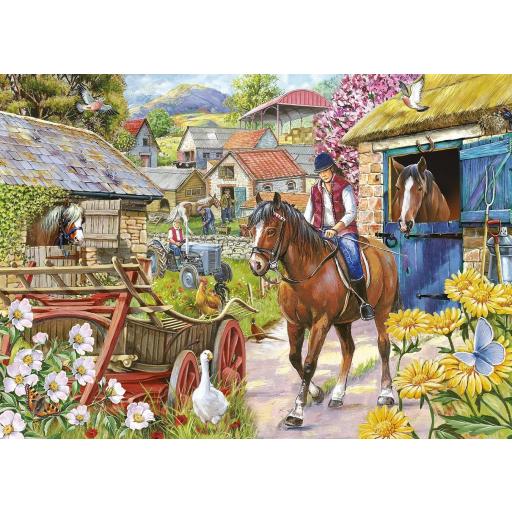 Puzzle Senior 500 Piezas Grandes XXL House Of Puzzles HP0763 PASEO A CABALLO