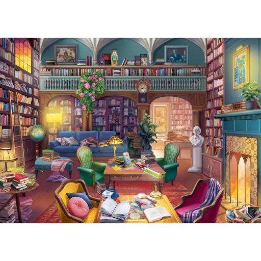 Puzzle Senior Librerias y Bibliotecas 500 Piezas Grandes XL Ravensburger 17459 BIBLIOTECA DE ENSUEÑO