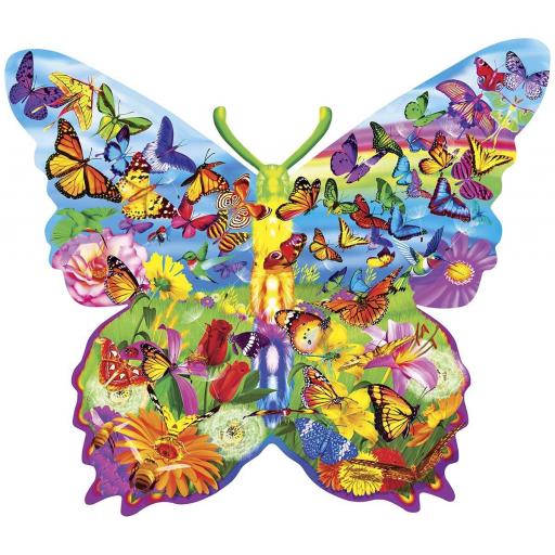 Puzzle Silueta con Forma de Mariposa 1000 Piezas MasterPieces 72051 MARIPOSA SORPRESA