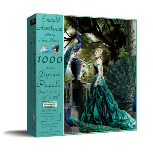 Puzzle Gotico de Hadas 1000 Piezas SunsOut 67627 ESPINO ESMERALDA, de Nene Thomas [1]