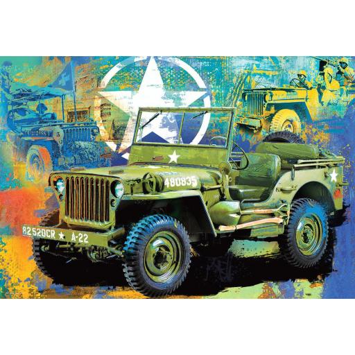 Puzzle en Cajas Metalicas 550 Piezas EuroGraphics 8551-5598 LATA JEEP MILITAR [1]