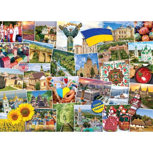 Puzzle de Viajes por el Mundo 1000 Piezas EuroGraphics 6000-5753 UCRANIA , Colección Trotamundos