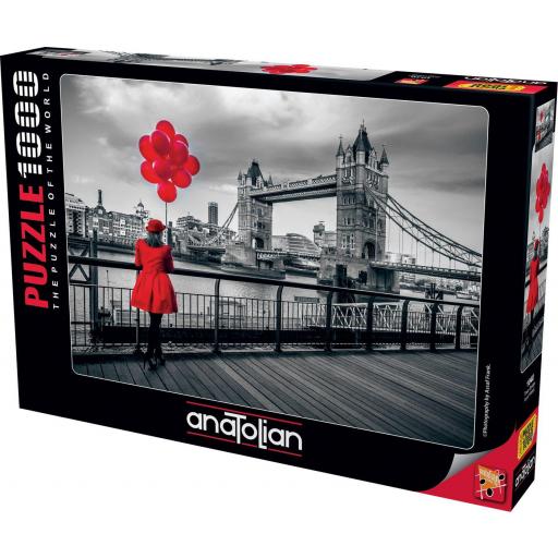 Puzzle Blanco y Negro 1000 Piezas ANATOLIAN 1040 TOWER BRIDGE, LONDRES [1]