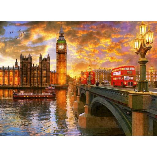 Puzzle de Londres 1000 Piezas ANATOLIAN 1023 PUESTA DE SOL EN WESTMINSTER, de Dominic Davison [0]