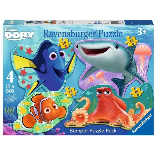 Puzzles Infantiles Progresivos Disney BUSCANDO A DORY 10, 12, 14 y 16 Piezas - Ravensburger 06858
