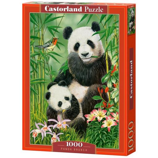 Puzzle 1000 Piezas Castorland 104987 EL ALMUERZO DE LOS OSOS PANDA [1]