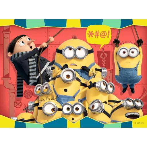 Puzzle Infantil MINIONS 4 IN A BOX (12, 16, 20 y 24 piezas) Ravensburger 05060 [2]