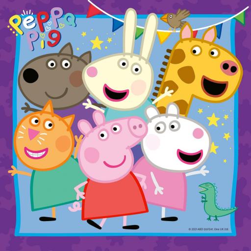 Puzzle Infantil Peppa Pig 3 x 49 Piezas Ravensburger 05579 LA FAMILIA Y LOS AMIGOS DE PEPPA [3]