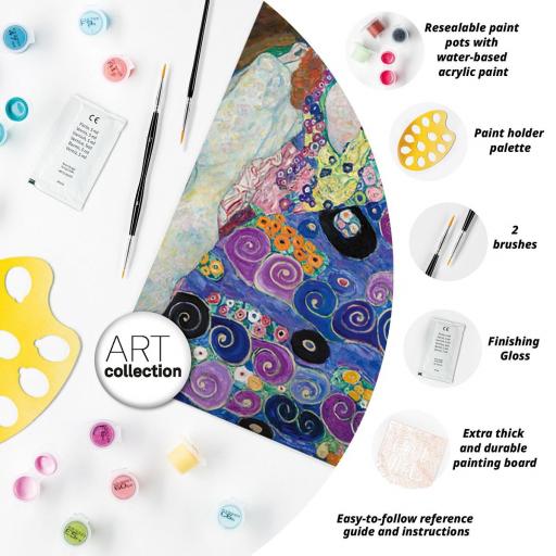 Kit de Pintura por Números para Adultos CreArt Ravensburger 23649 LA VIRGEN DE GUSTAV KLIMT - ART Collection [2]