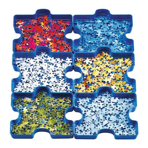 Bandejas Clasificadoras Apilables SORT YOUR PUZZLE Ravensburger 17934 - Para Guardar y Ordenar las Piezas [1]