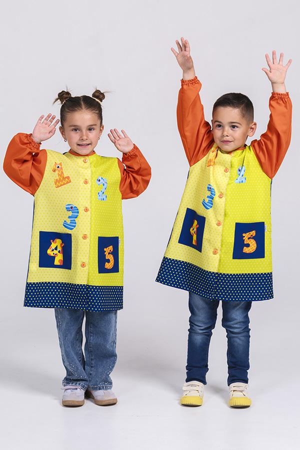 Bata infantil pistacho números