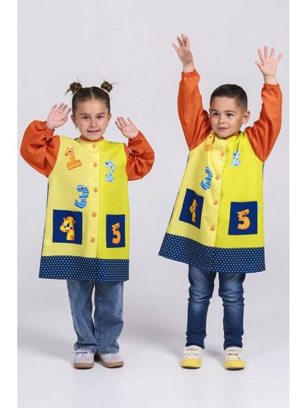 Bata infantil pistacho números [0]