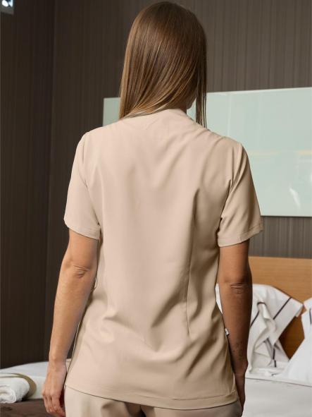 Casaca sanitaria microfibra señora con broches [1]