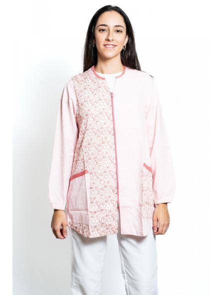 Bata maestra Flor Rosa