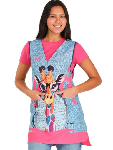 Estola School Giraffe fucsia